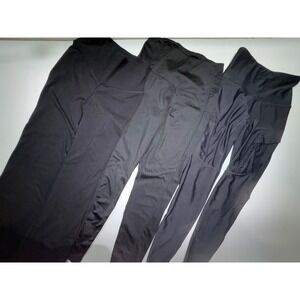 2 Old Navy Active Black Athletic Leggings Size S & XS and 1 Pair unbranded SZ S